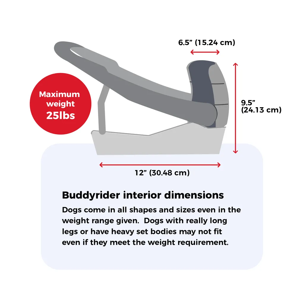 2025 Buddyrider® Series 2 Dog Bicycle Seat