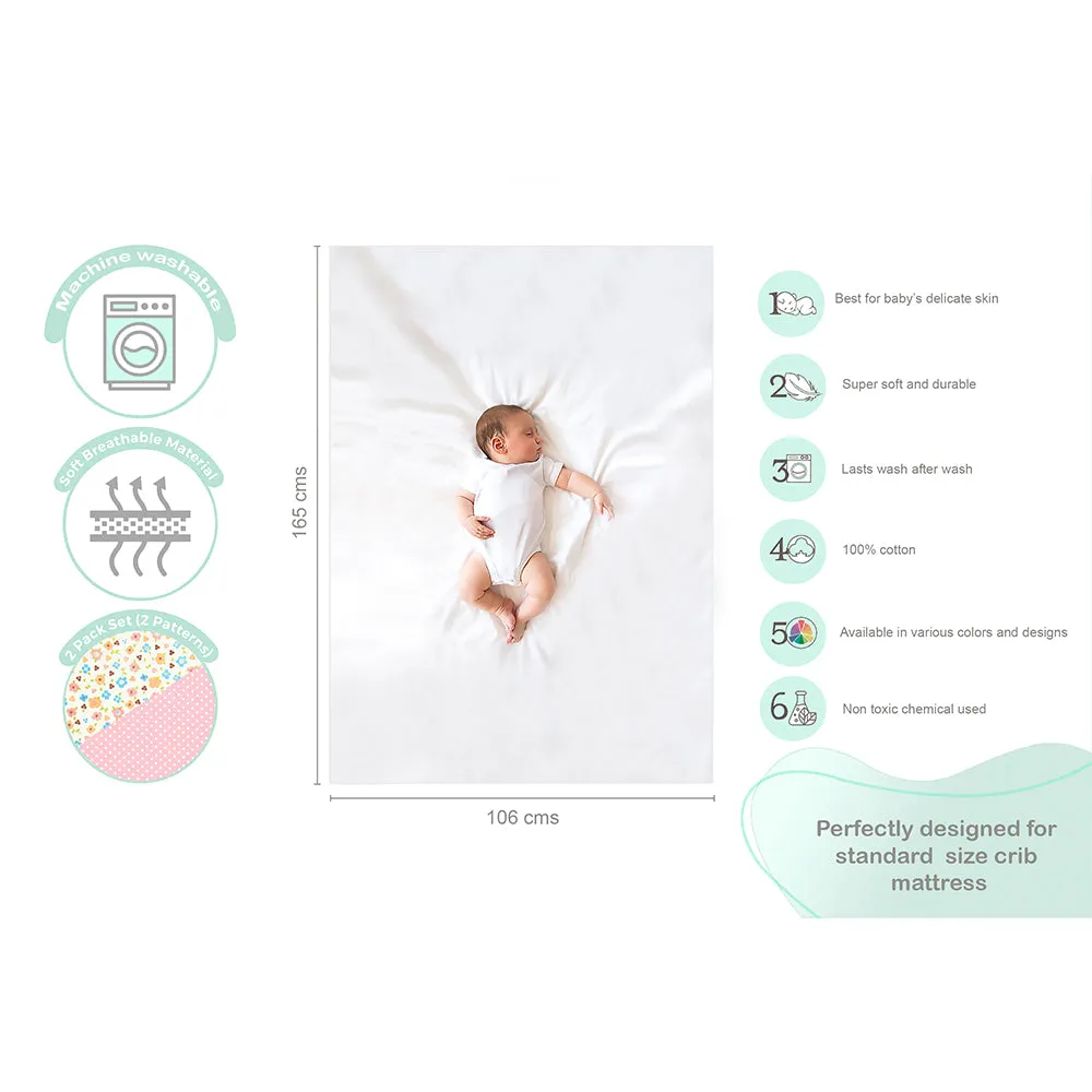 Abracadabra Flat Sheet (Set of 2) - Ditsy Floral