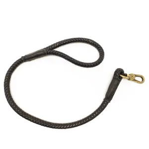 Braided Dog Leash Black - Large
