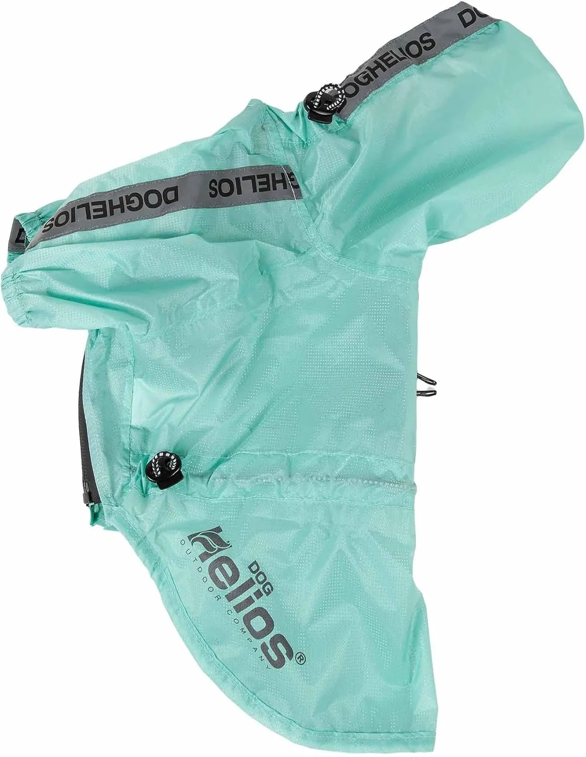 Dog Helios Torrential Shield Adjustable and Waterproof Dog Raincoat Poncho, SM, Green
