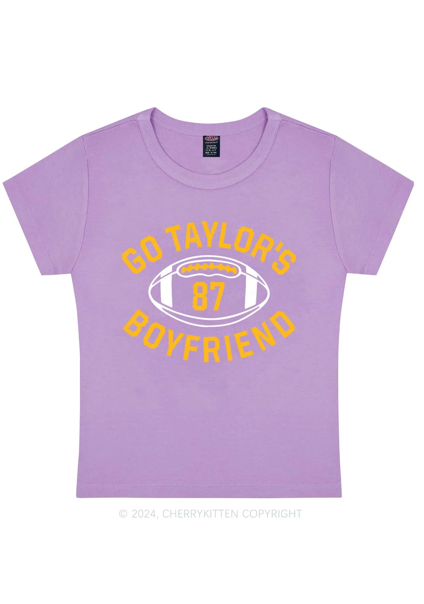 Go Boyfriend Y2K Super Bowl Baby Tee Cherrykitten