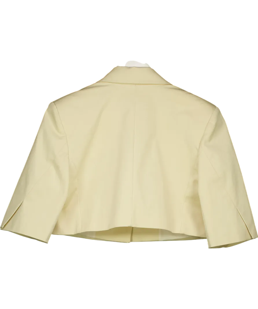 My Best Friend Beige Tyson Cropped Jacket UK 10
