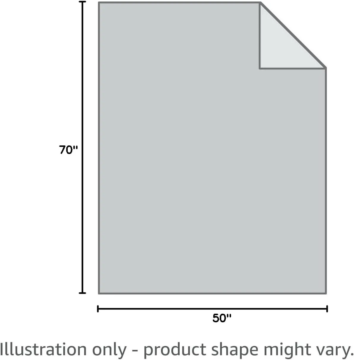 SOCHOW Flannel Fleece Throw Blanket, 340 GSM All Season Super Soft Cozy Blanket for Bed, Sofa or Couch, Grey, 50x70 inches