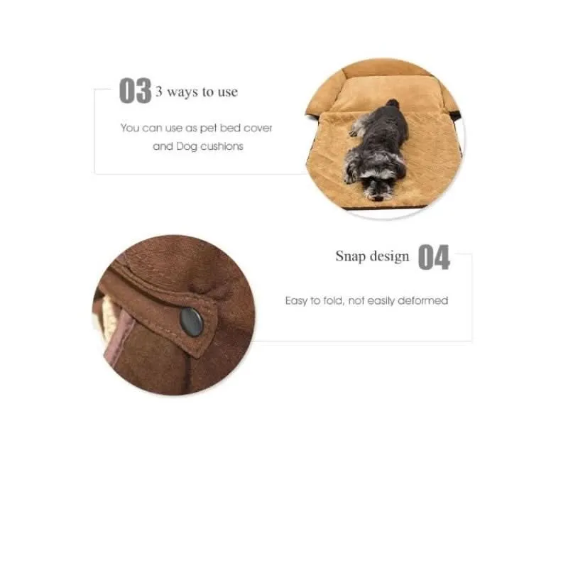 The Ultra Soft Pet Bed Sofa Cushion - 3-in-1 Convertible Pet Paradise