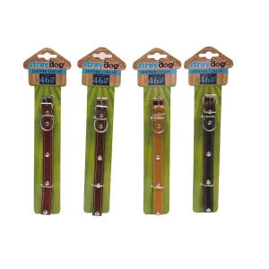 UBL Leather Studded Pet Collar | 46cm