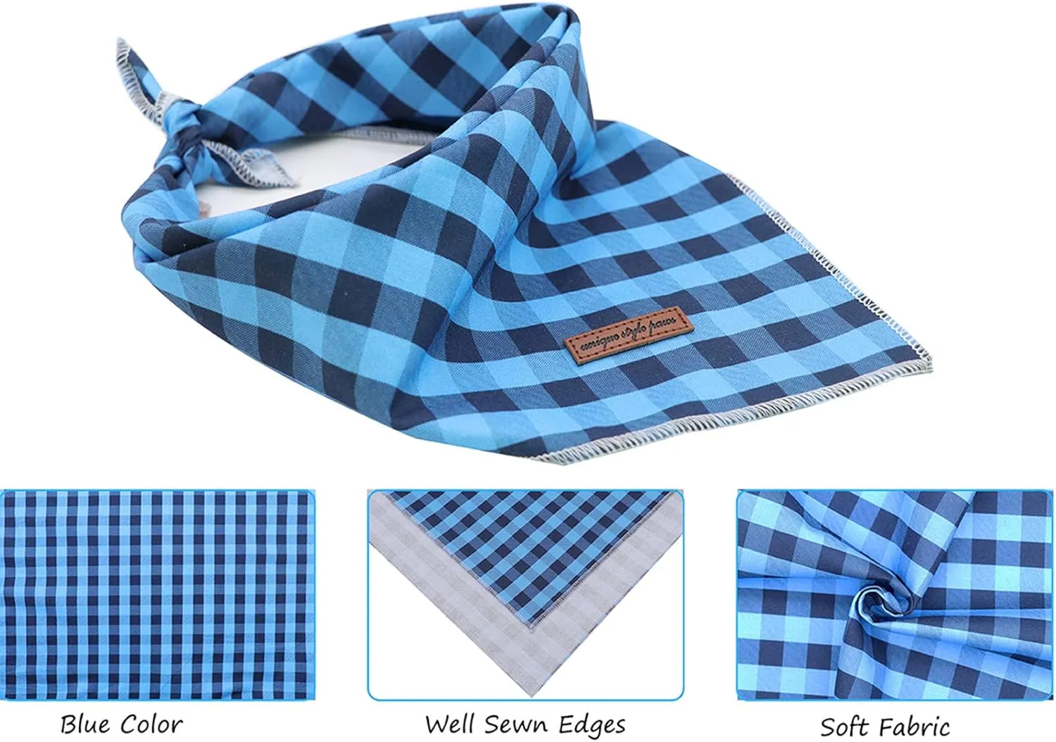 Unique Style Paws Dog Bandanas 1PC Washable Cotton Triangle Dog Scarfs for Small Medium Large Dogs and Cats
